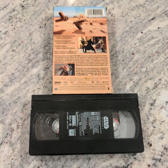 5 VHS Lot: Star Wars Phantom Menace, Terminator 2, The Ride, Power Play, Wedding - Picture 4 of 7